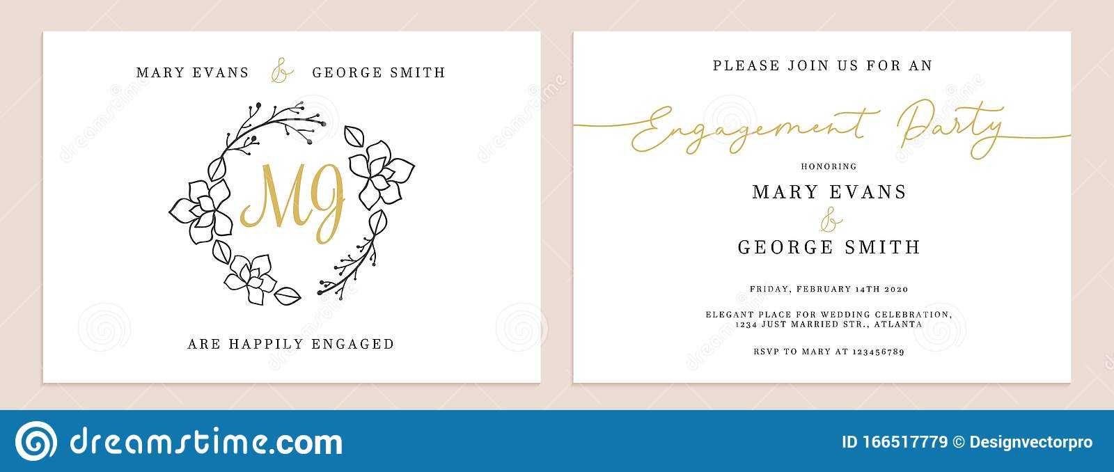 Set Of Wedding Invitation Cards Design Templates Stock With Celebrate It Templates Place Cards