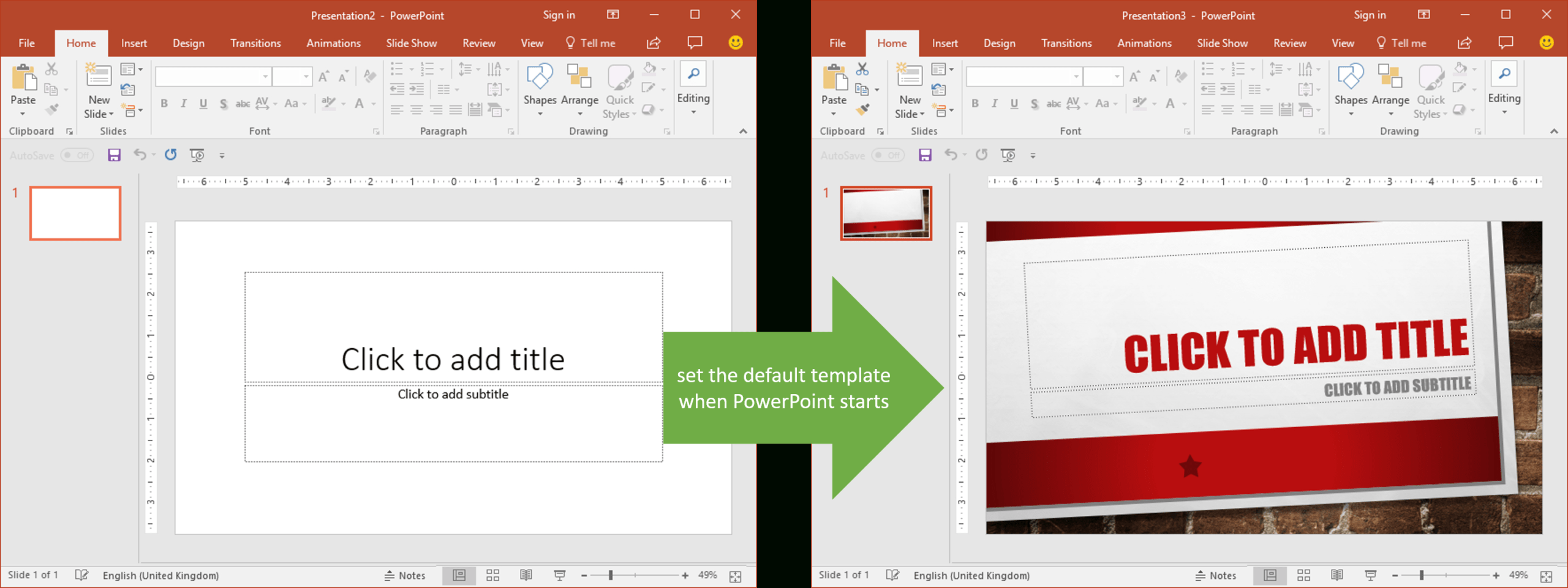 Set The Default Template When Powerpoint Starts | Youpresent With Regard To Powerpoint Replace Template