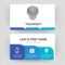 Shield, Business Card Design Template, Visiting For Your Company, Modern  Creative And Clean Identity Card Vector in Shield Id Card Template