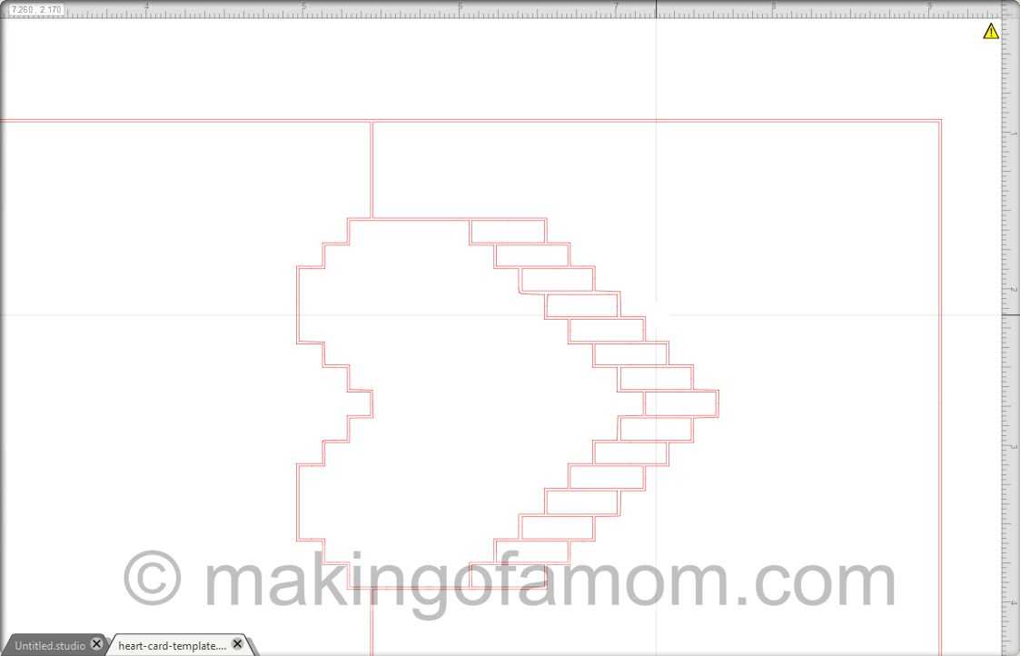 Silhouette Tutorial: Valentine Pixelated Popup Heart Card For Pixel Heart Pop Up Card Template