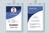 Simple Corporate Id Card Design Template regarding Company Id Card Design Template