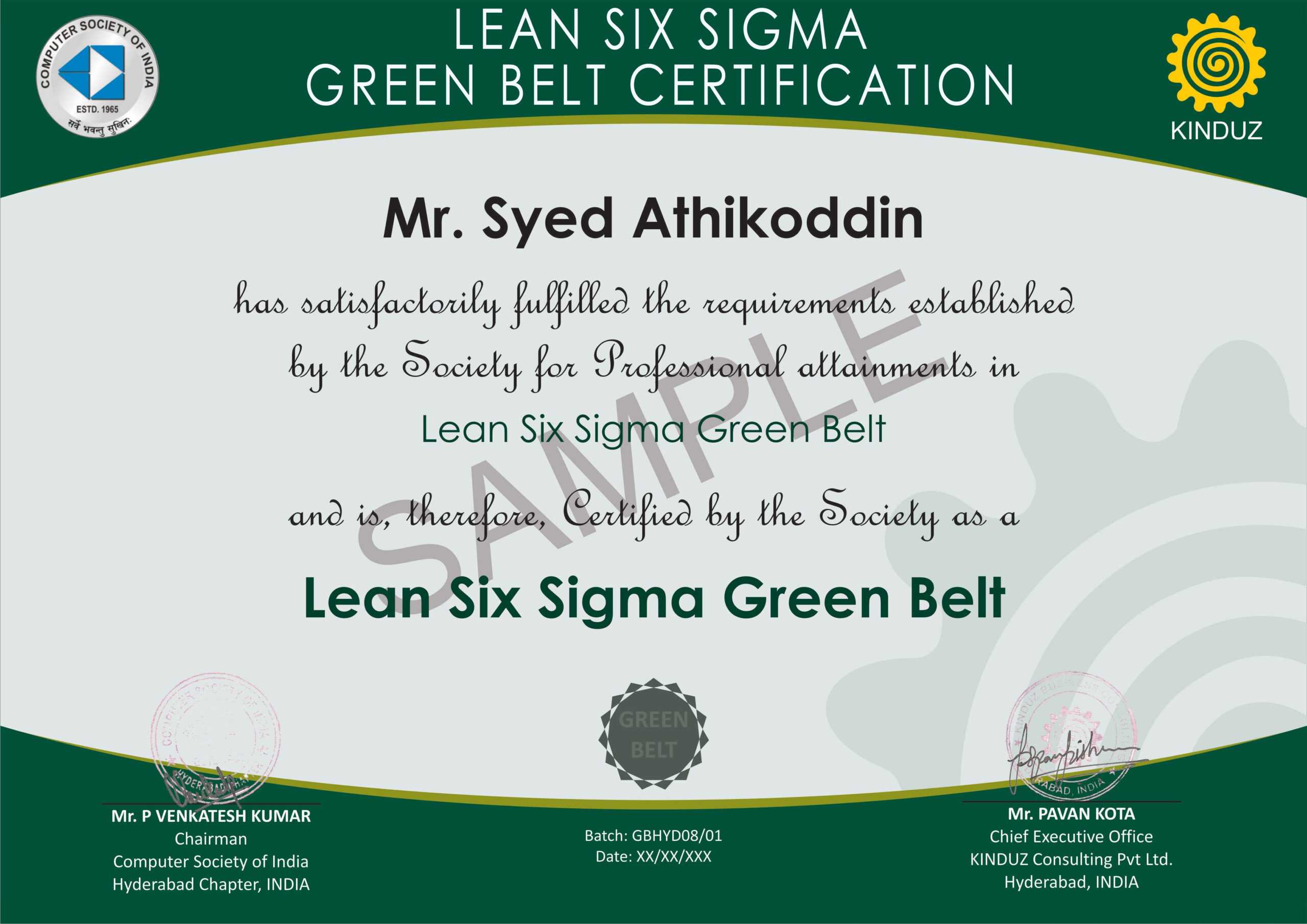 Six Sigma Black Belt Certificate Template Free Design Green With Green Belt Certificate Template