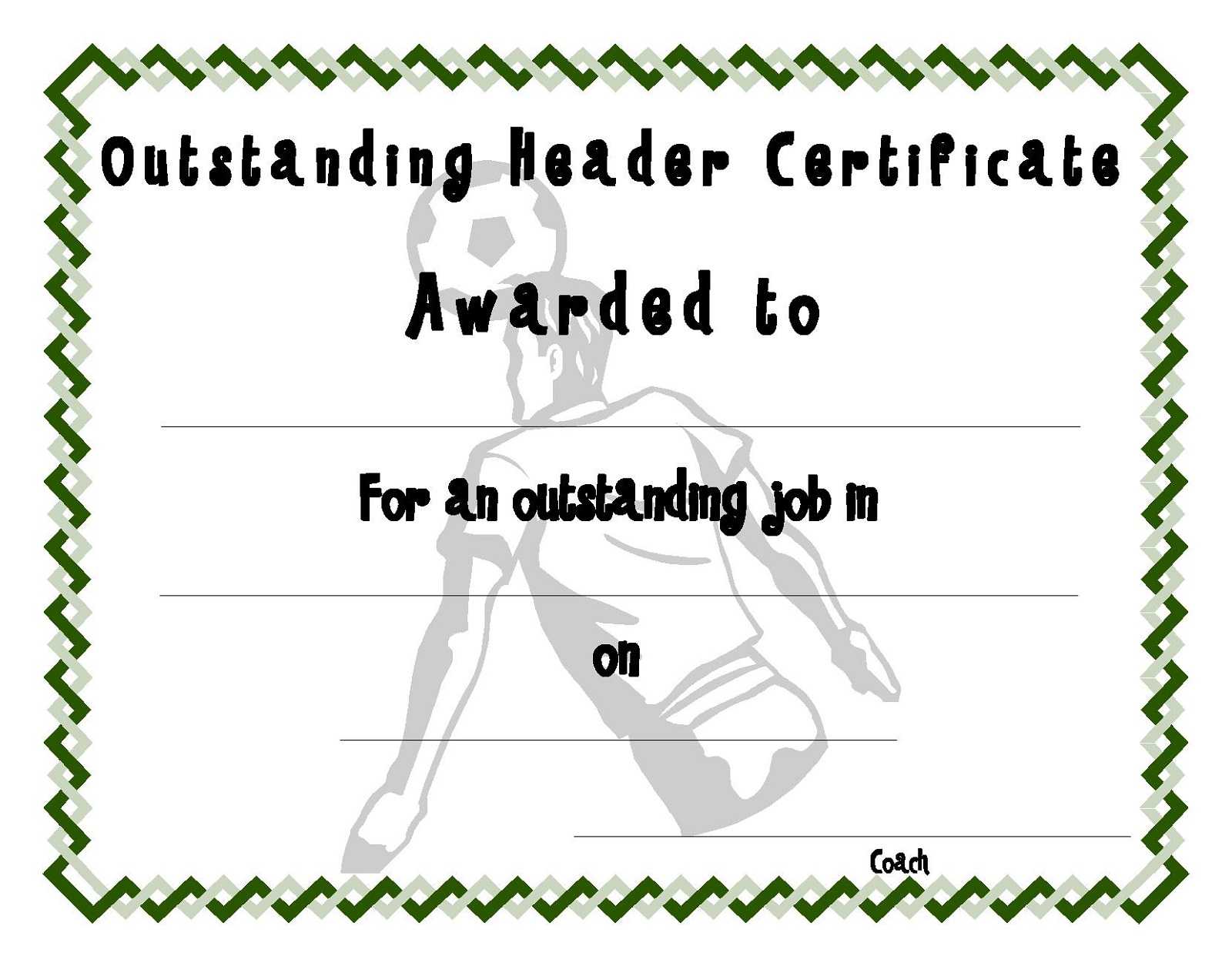 Soccer Certificate Templates | Activity Shelter Pertaining To Soccer Certificate Template Free