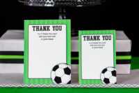 Soccer Thank You - Dalep.midnightpig.co within Soccer Thank You Card Template