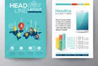 Social Network Concept Brochure Flyer Design Layout Template intended for Social Media Brochure Template