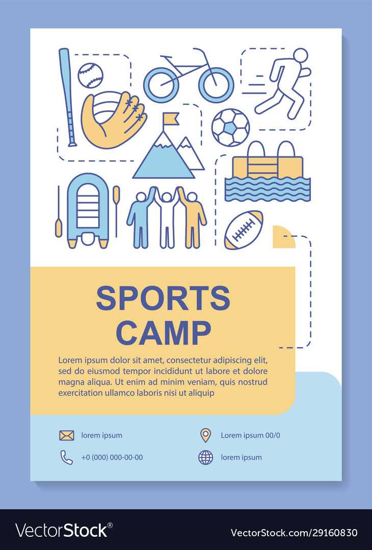 Sports Camp Body Training Brochure Template Regarding Training Brochure Template