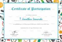 Sports Participation Certificates - Calep.midnightpig.co with Athletic Certificate Template