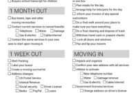 Spreadsheet Moving House Checklist Free Printable Download throughout Free Moving House Cards Templates