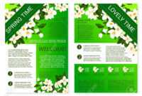 Spring Flowers Welcome Brochure Template Design intended for Welcome Brochure Template