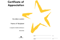 Star Certificate Templates - Calep.midnightpig.co throughout Star Certificate Templates Free