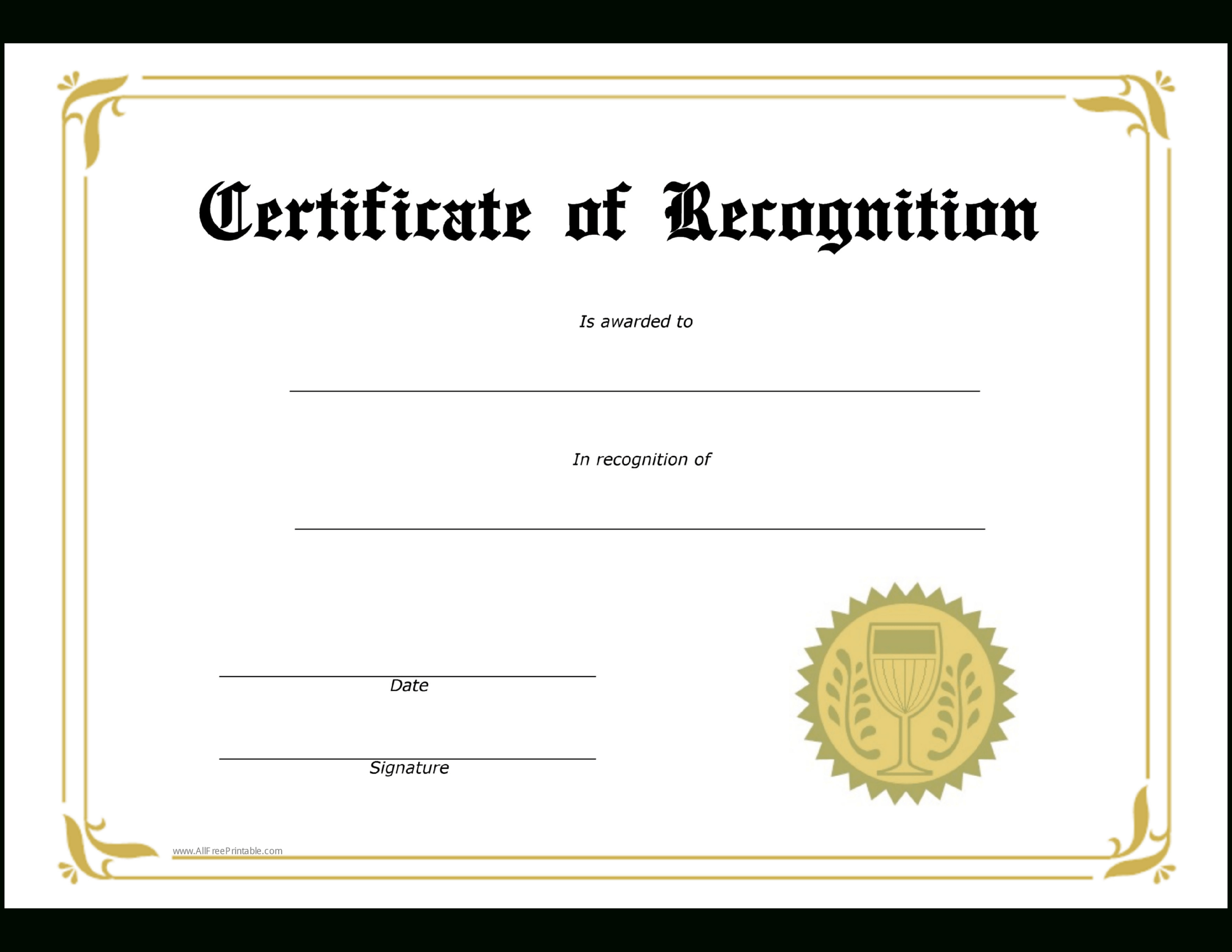 Student Recognition Award Template | Templates At With Regard To Free Student Certificate Templates