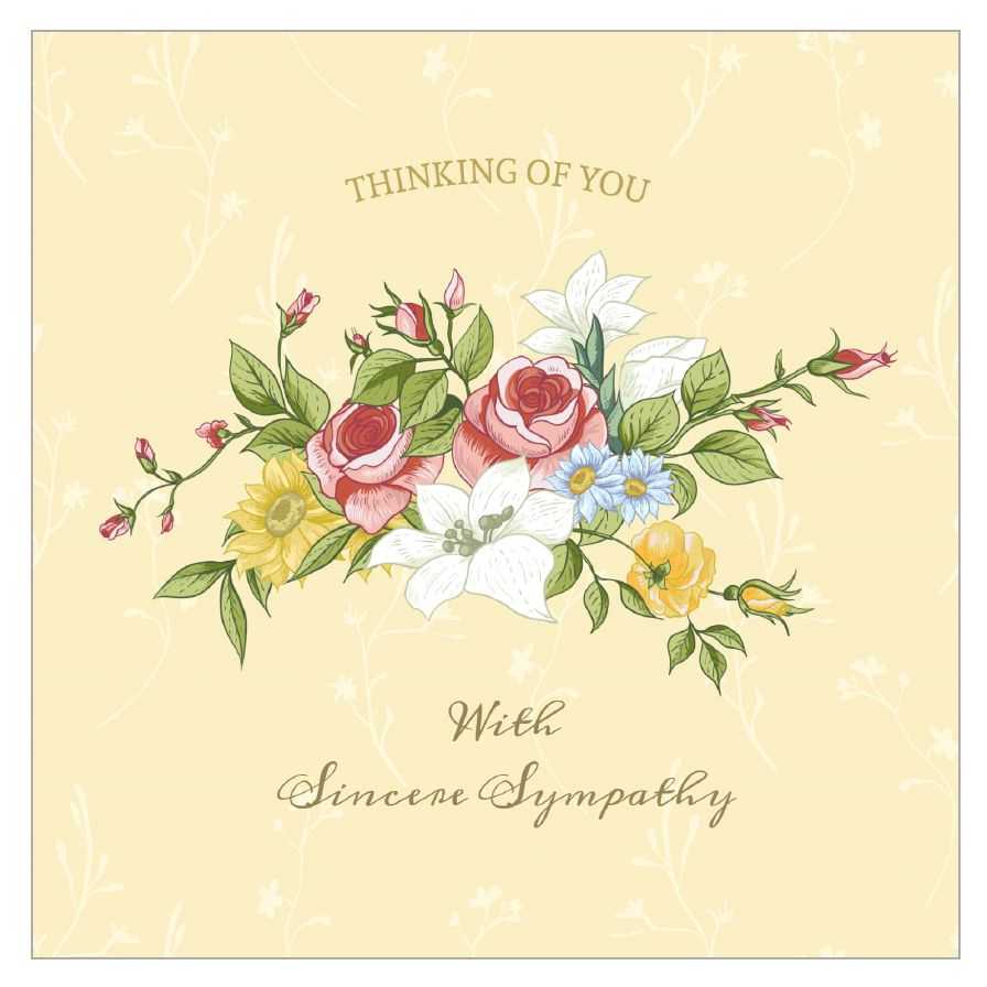 Sympathy Card Template Business Professional Templates