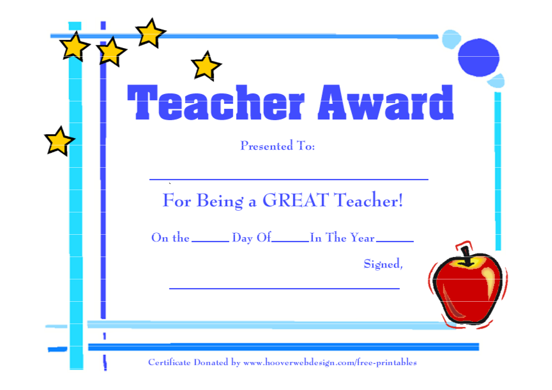 Teacher Award Template – Calep.midnightpig.co With Best Teacher Certificate Templates Free