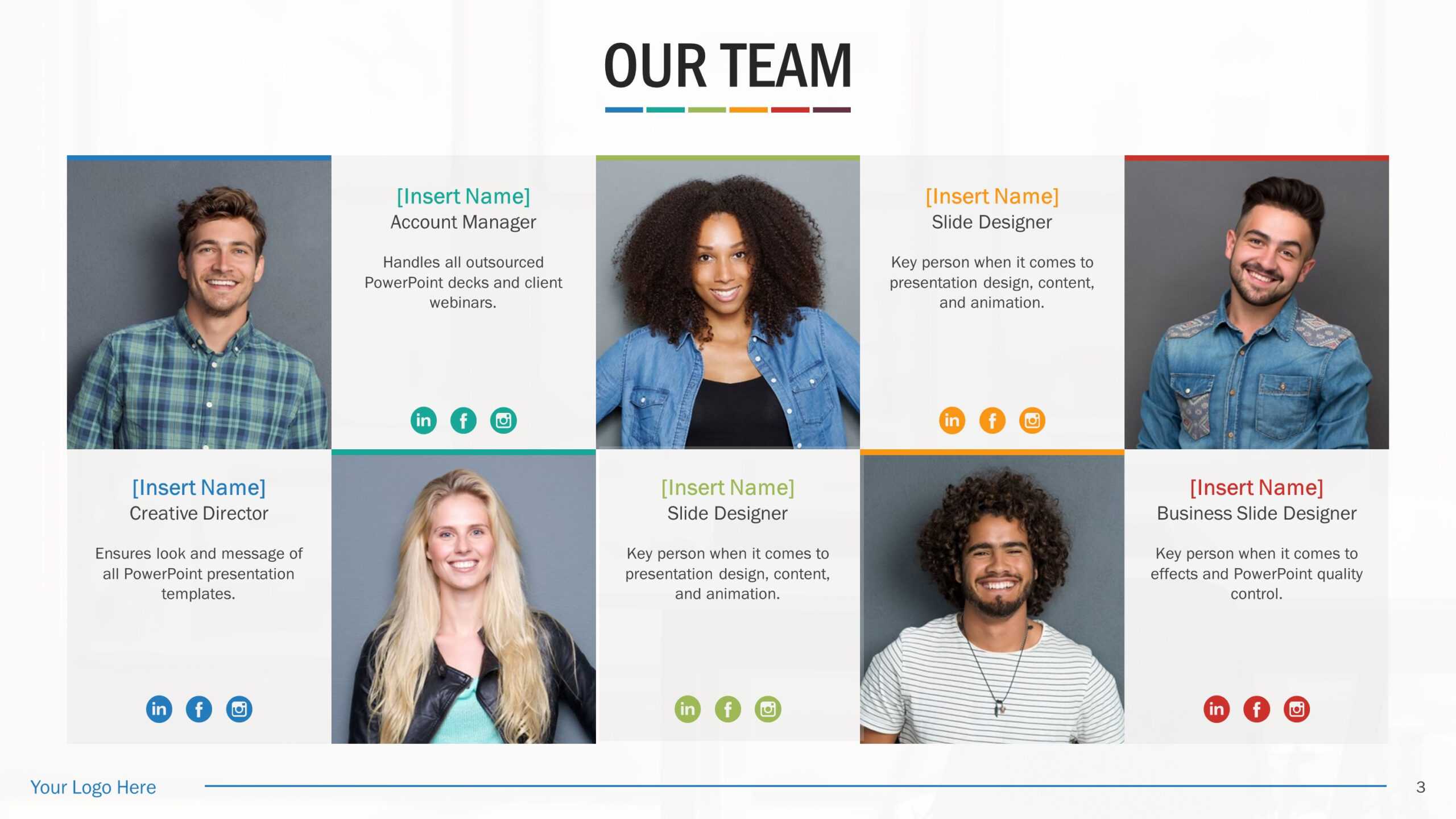 Team Biography Slides For Powerpoint Presentation Templates With Regard To Biography Powerpoint Template