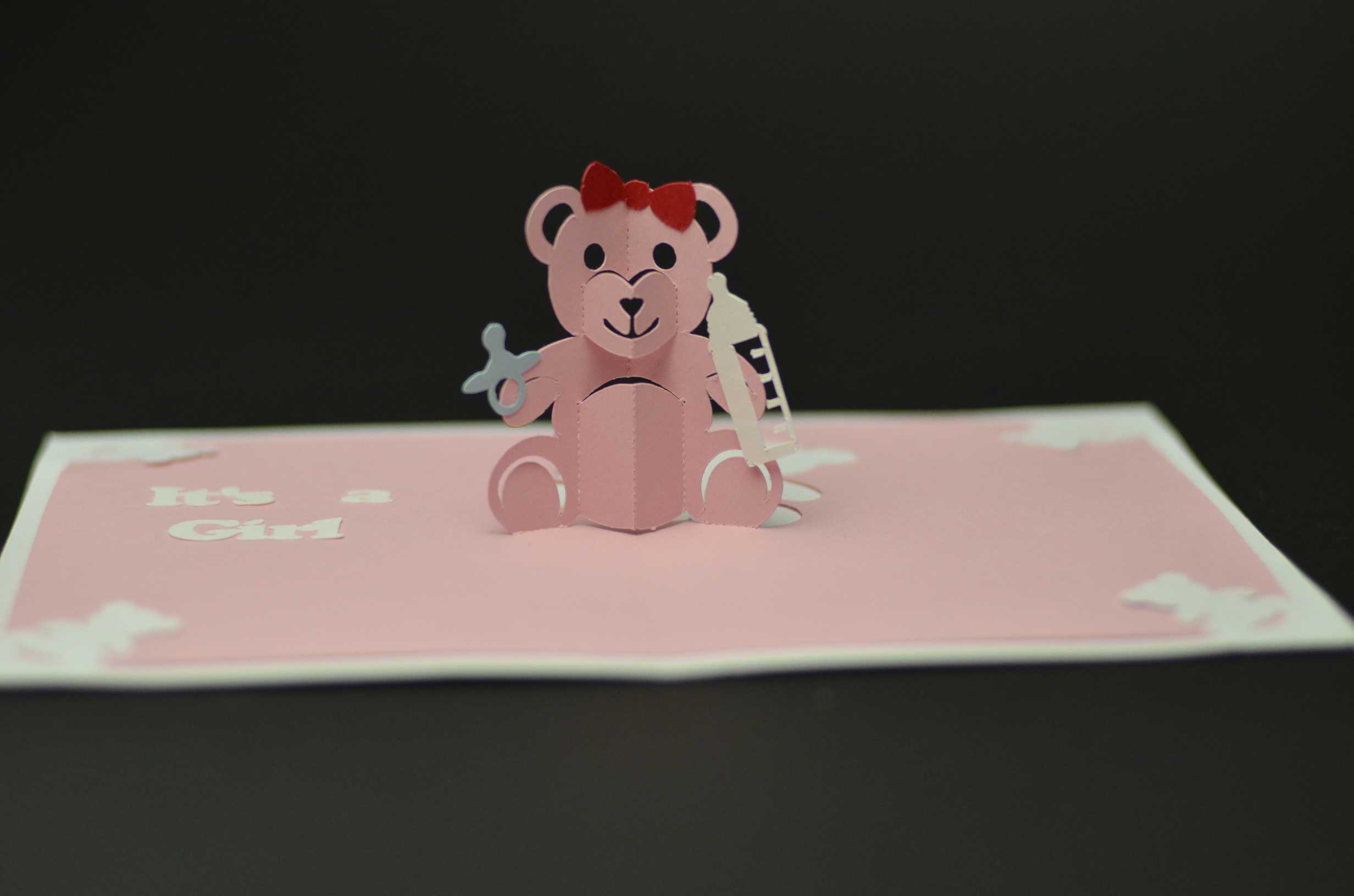Teddy Bear Pop Up Card: Tutorial And Template - Creative Pop With Regard To Teddy Bear Pop Up Card Template Free