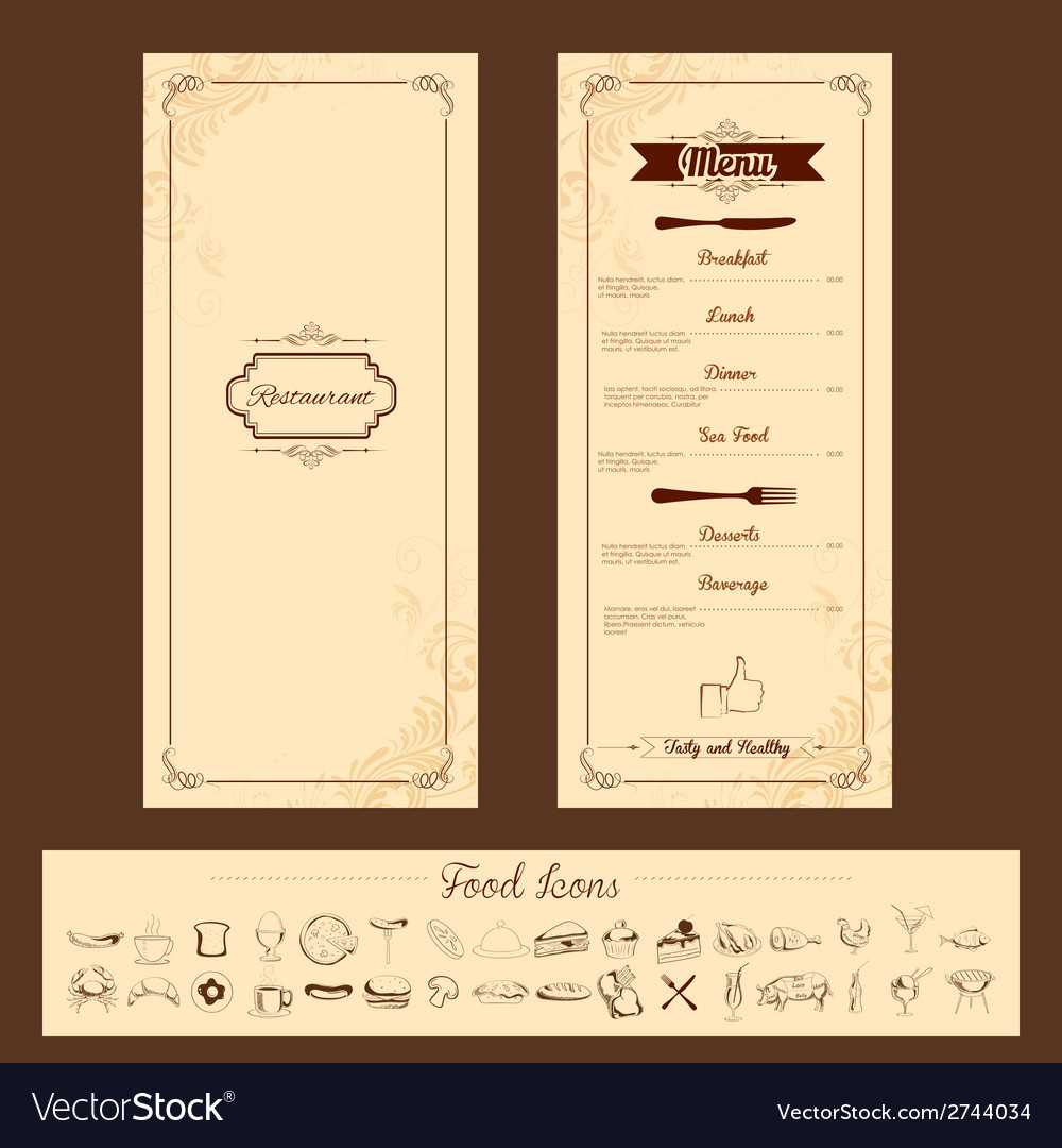Template For Menu Card Within Frequent Diner Card Template