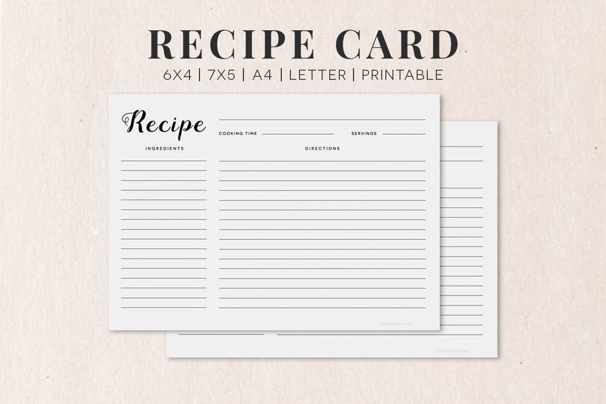 Template For Recipe Card - Calep.midnightpig.co Within Fillable Recipe Card Template