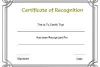 Template Free Award Certificate Templates And Employee for Printable Certificate Of Recognition Templates Free