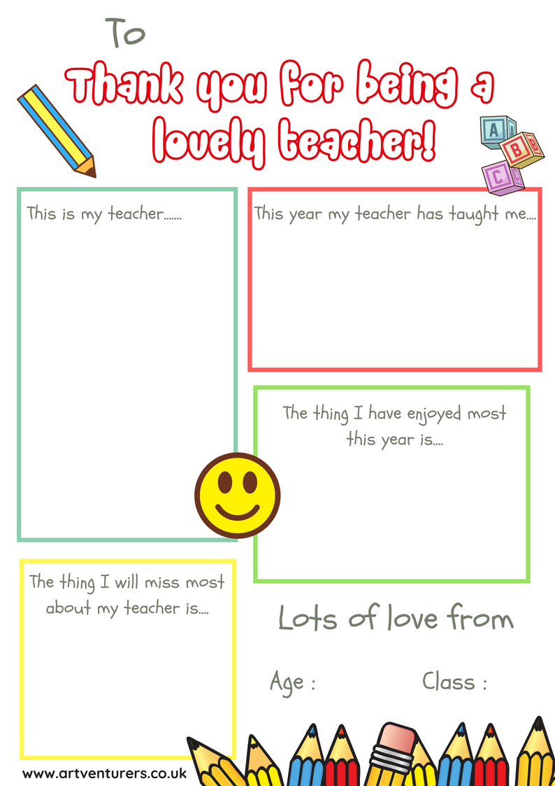 Thank You Card For Teacher Archives – For Thank You Card For Teacher Template