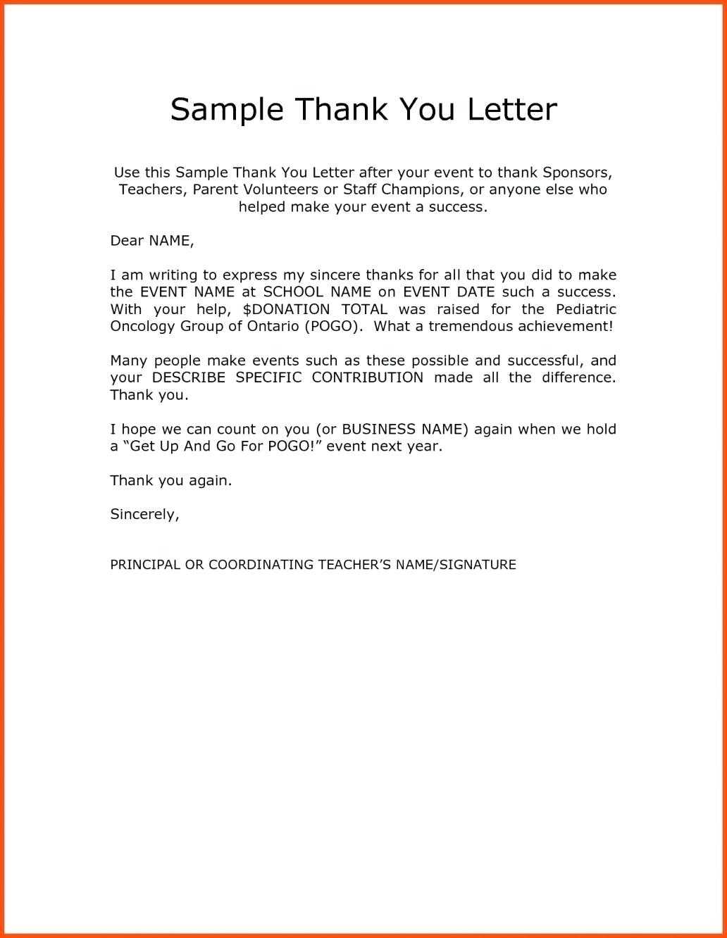 Thank You Note To Teacher From Student Resume Letter Cards Regarding Sponsor Card Template