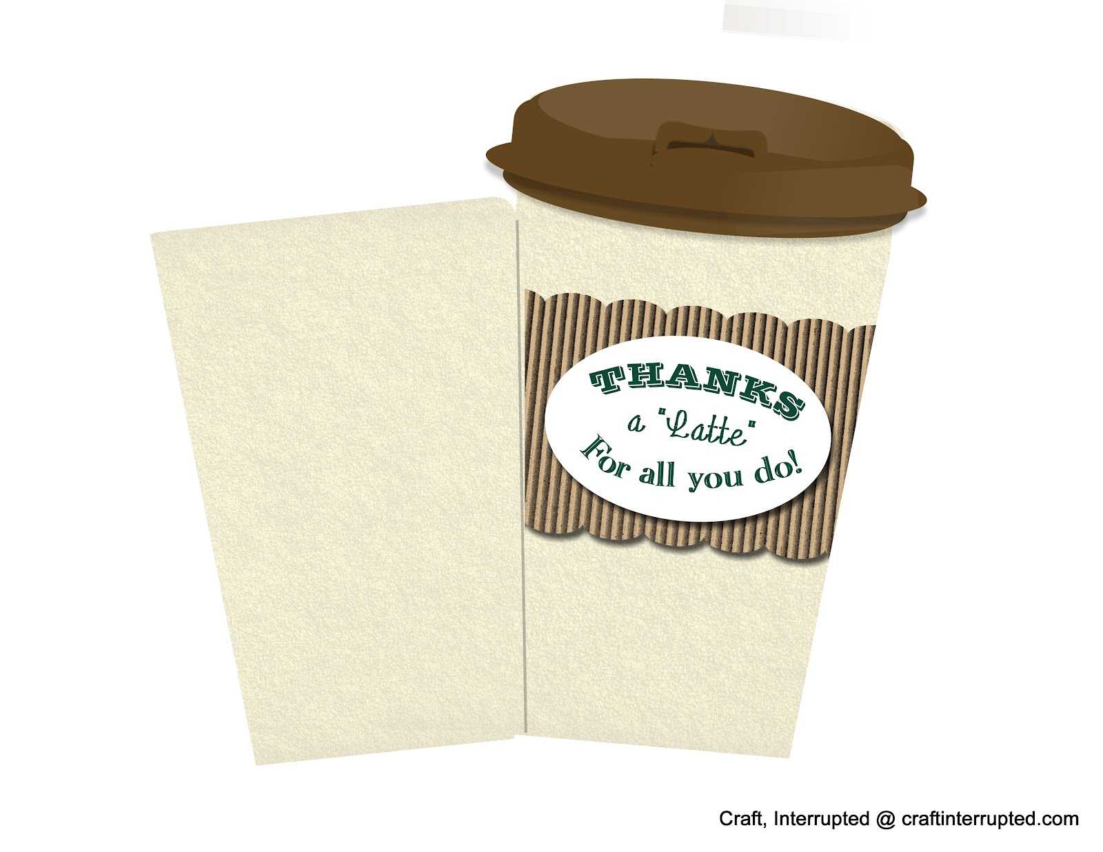 Thanks A Latte Card Template ] – Thanks A Latte Cards Amp Inside Thanks A Latte Card Template