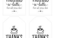Thanks A Latte! Free Printable Gift Tags | Skip To My Lou for Thanks A Latte Card Template