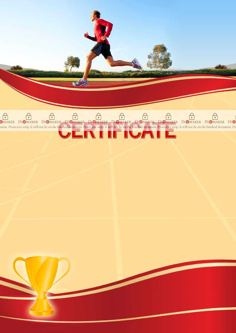 The Certificate Template «Running» – Dimaker – Templates Throughout Athletic Certificate Template