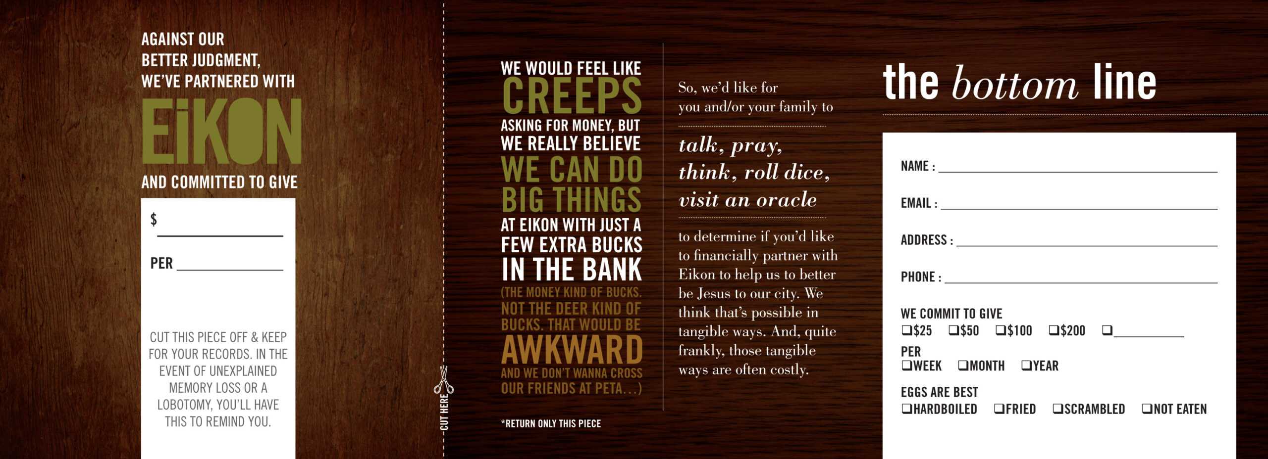 The Weirdest (Free, Downloadable) Church Pledge Card You In Pledge Card Template For Church