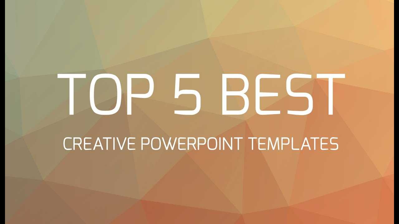 Top 5 Best Creative Powerpoint Templates Pertaining To Fancy Powerpoint Templates