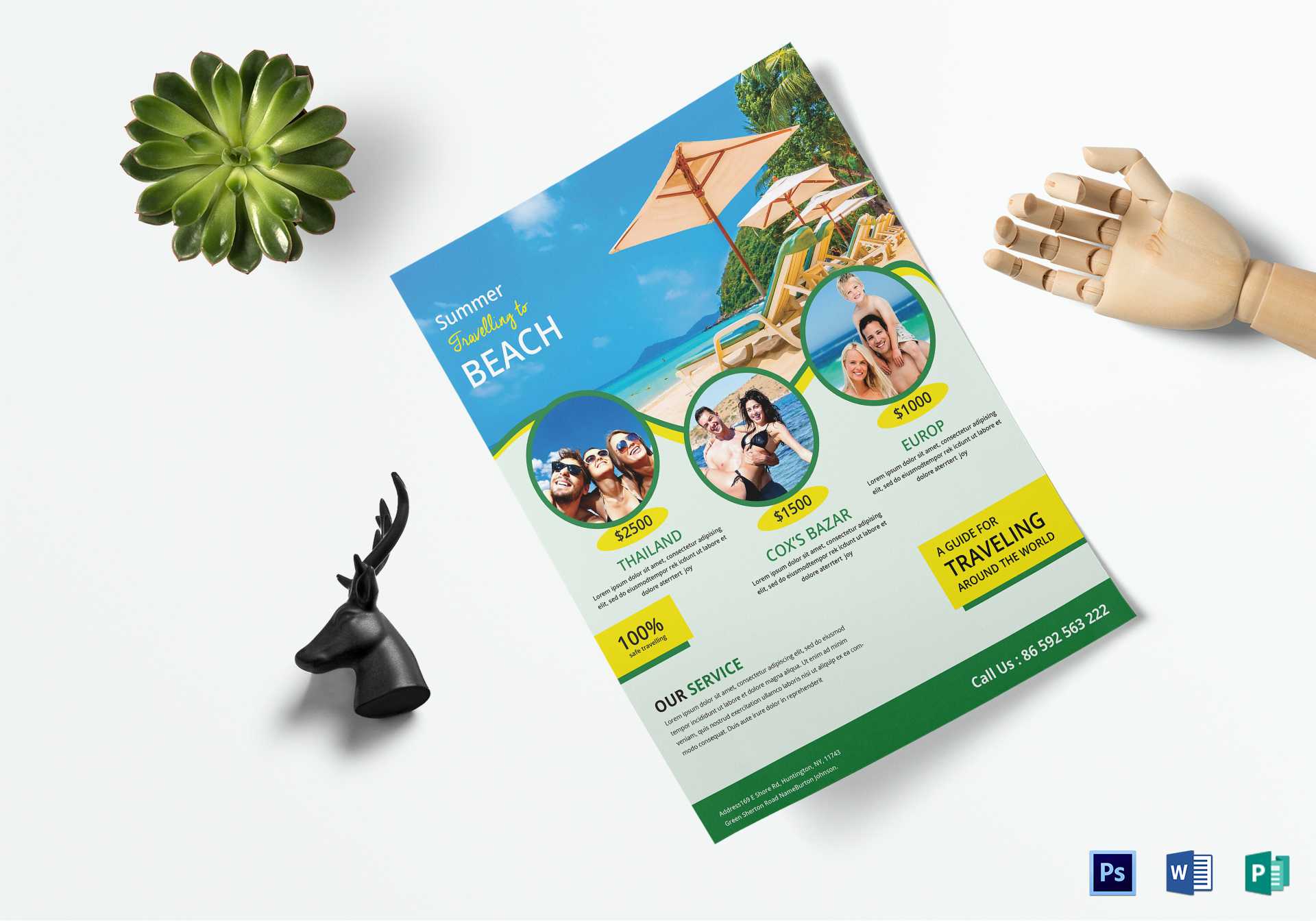 Travel Brochure Design – Tourism Company And Tourism Intended For Word Travel Brochure Template