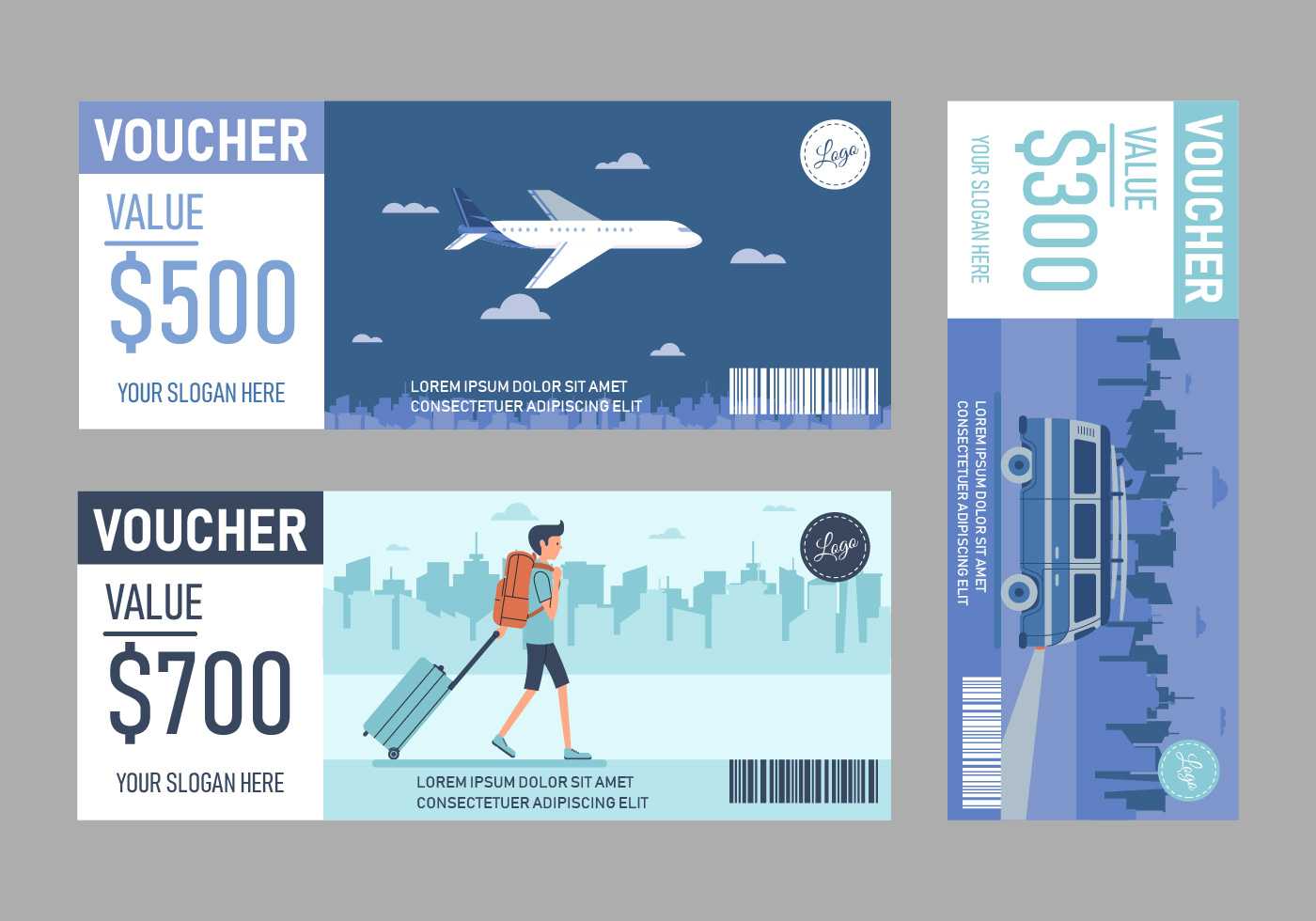 Travel Voucher Free Vector Art - (35 Free Downloads) With Free Travel Gift Certificate Template