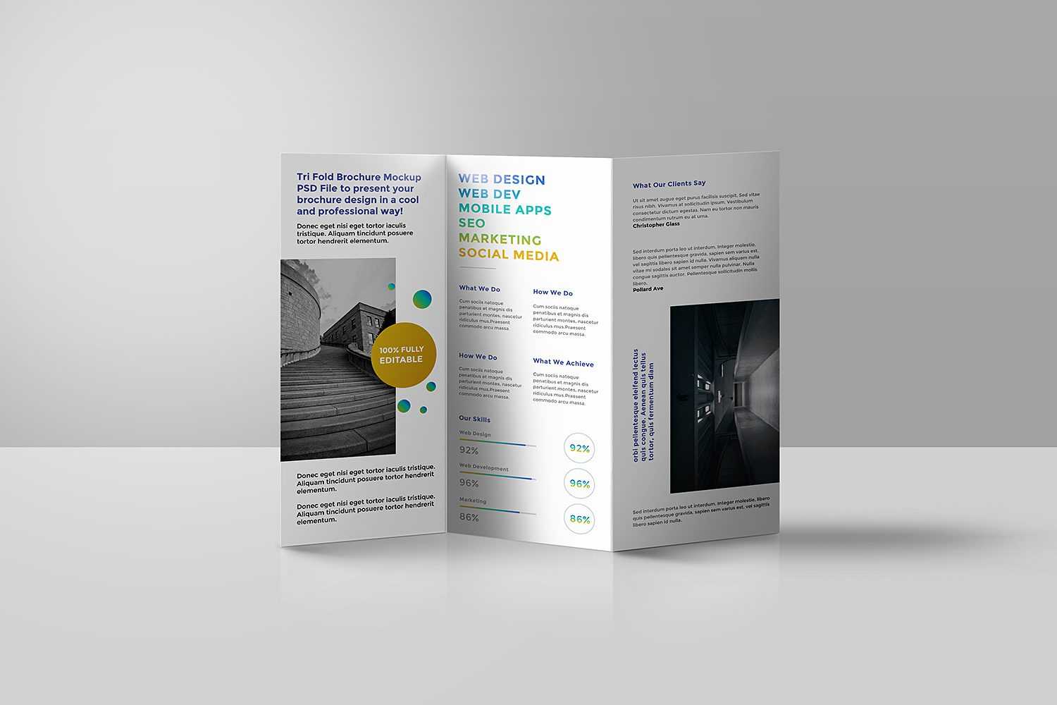 Tri Fold Brochure Mockup Psd – Best Free Mockups Inside Free Online Tri Fold Brochure Template
