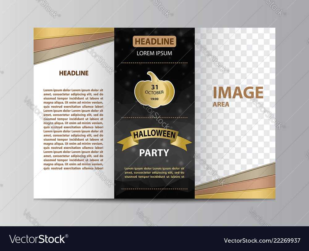 Tri Fold Brochure Template For Halloween Party In Free Illustrator Brochure Templates Download