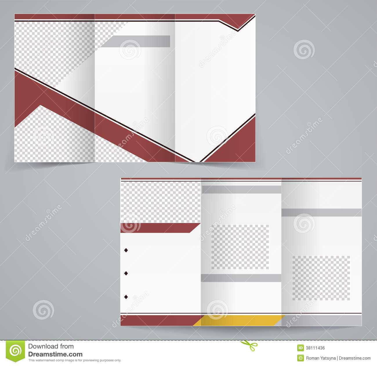 Tri Fold Business Brochure Template Stock Vector For Free Tri Fold Business Brochure Templates