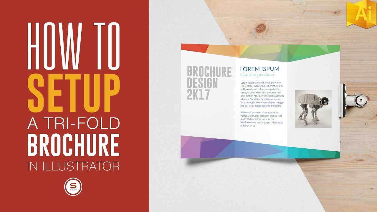 Trifold Brochure For Print In Illustrator – Illustrator Tutorial Throughout Adobe Illustrator Tri Fold Brochure Template