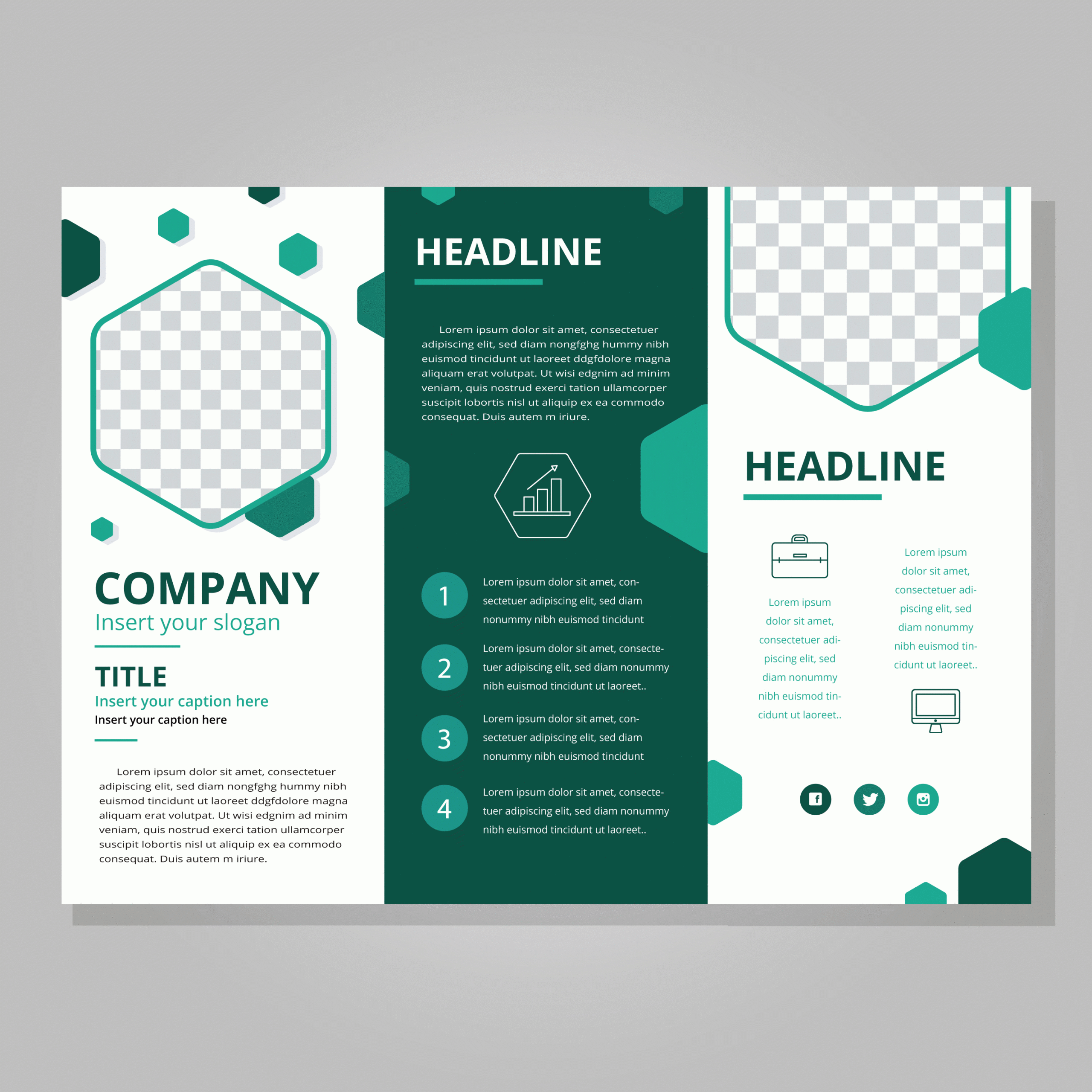 Trifold Brochure Free Vector Art - (251 Free Downloads) With Three Panel Brochure Template