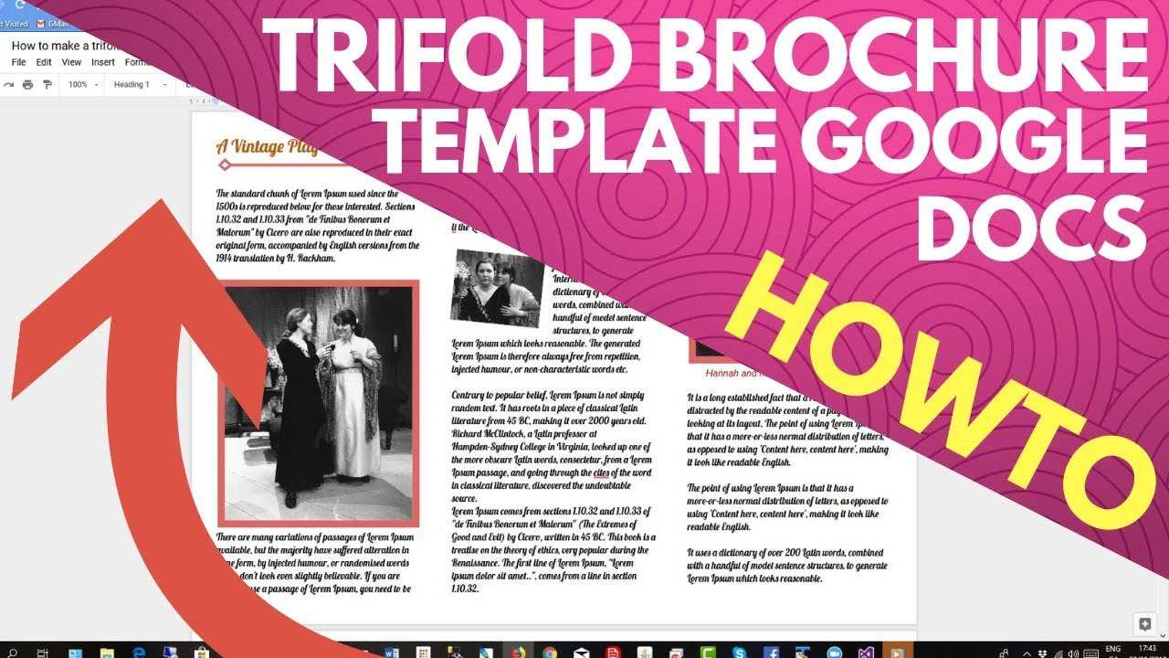 Trifold Brochure Template Google Docs Pertaining To Brochure Templates For Google Docs