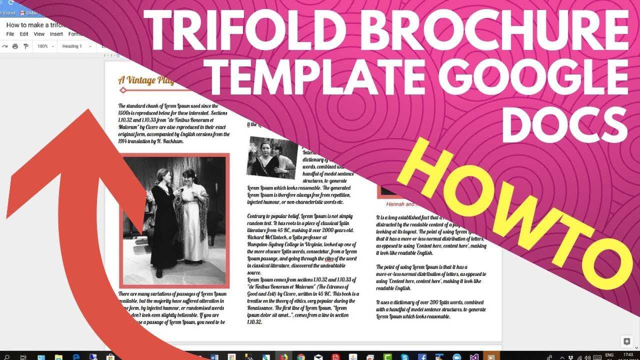 Trifold Brochure Template Google Docs Pertaining To Tri Fold Brochure Template Google Docs