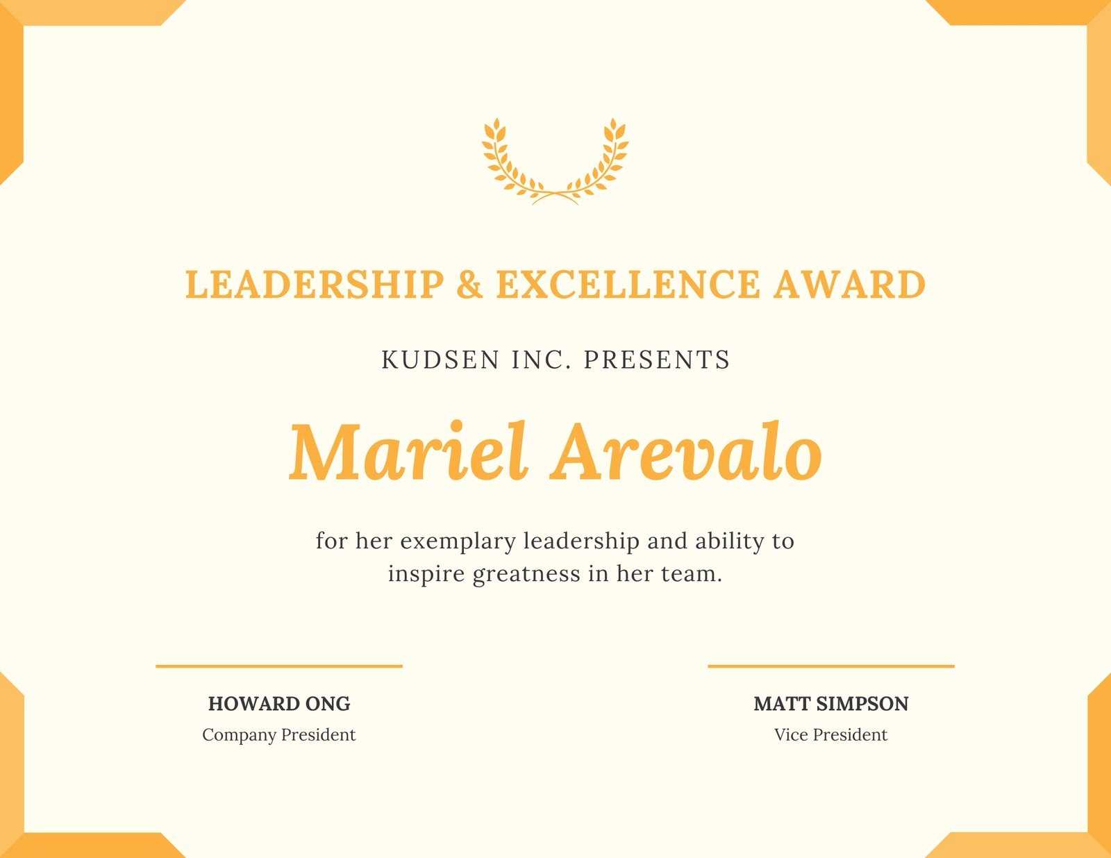 Trophy Leadership Award Certificate – Templatescanva Inside Leadership Award Certificate Template