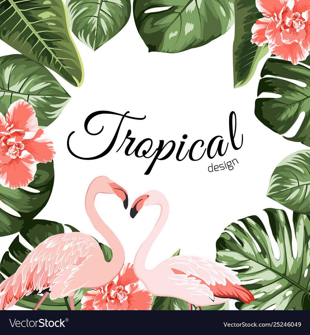 Tropical Event Invitation Card Template In Event Invitation Card Template