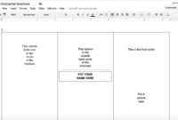 Tutorial: Making A Brochure Using Google Docs From A with regard to Google Drive Brochure Template