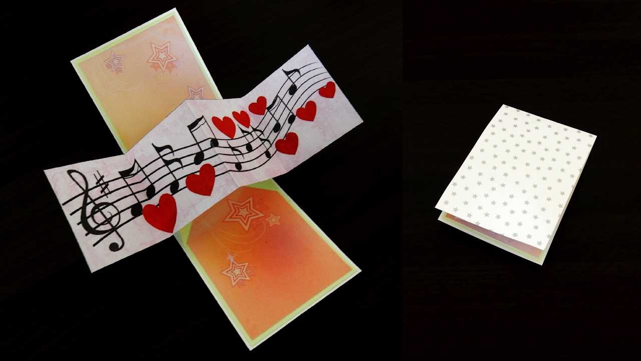 Twist And Pop Music Card – Pop Up Cardtemplate – Ezycraft Regarding Twisting Hearts Pop Up Card Template
