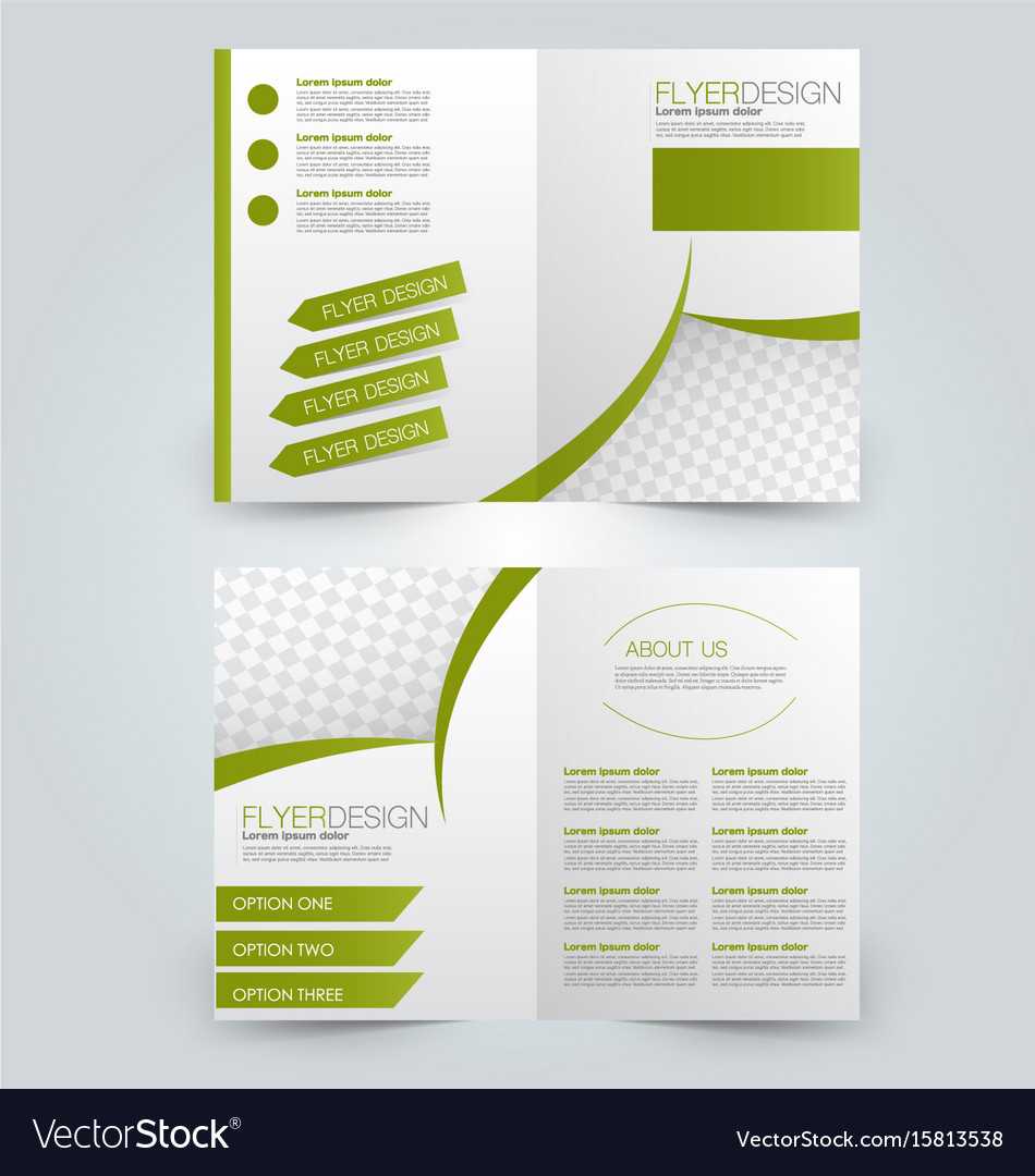 Two Page Fold Brochure Template Design Within One Page Brochure Template