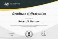 Universal College Graduation Certificate Template pertaining to College Graduation Certificate Template
