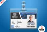 University Student Identity Card Psd | Psdfreebies inside College Id Card Template Psd