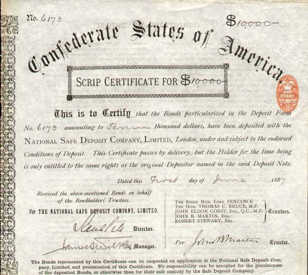 Usa: Historic Bonds And Shares Within Corporate Bond Certificate Template