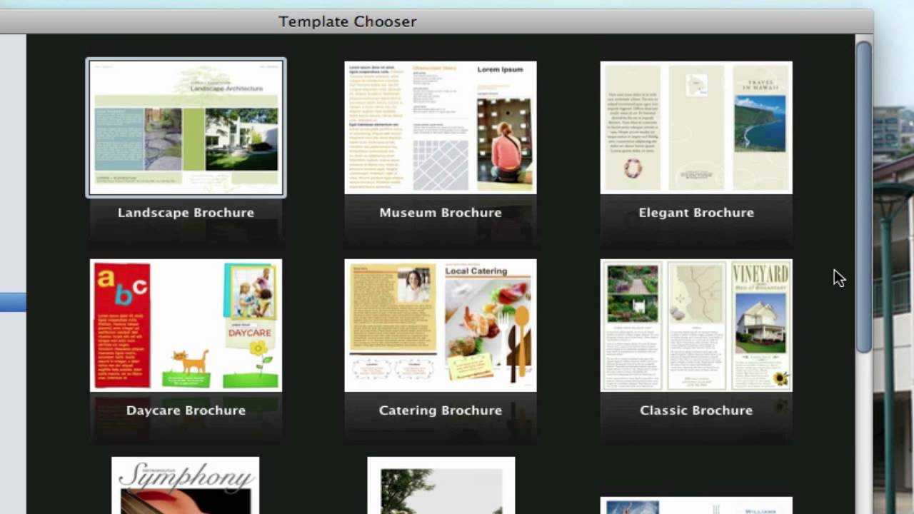 Use Pages On Macs To Create A Pamphlet (View Description) For Mac Brochure Templates