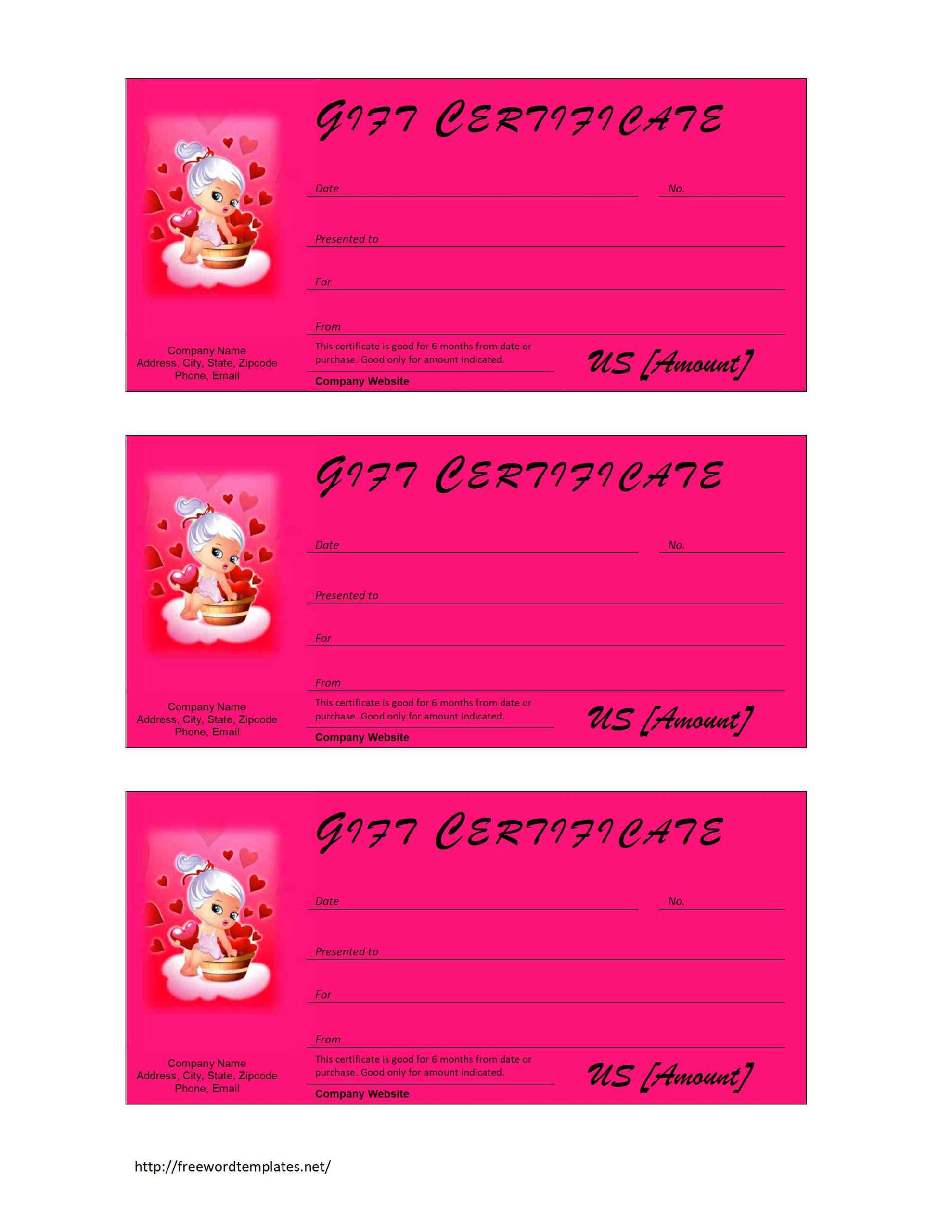Valentine's Day Gift Certificate Template Intended For Player Of The Day Certificate Template