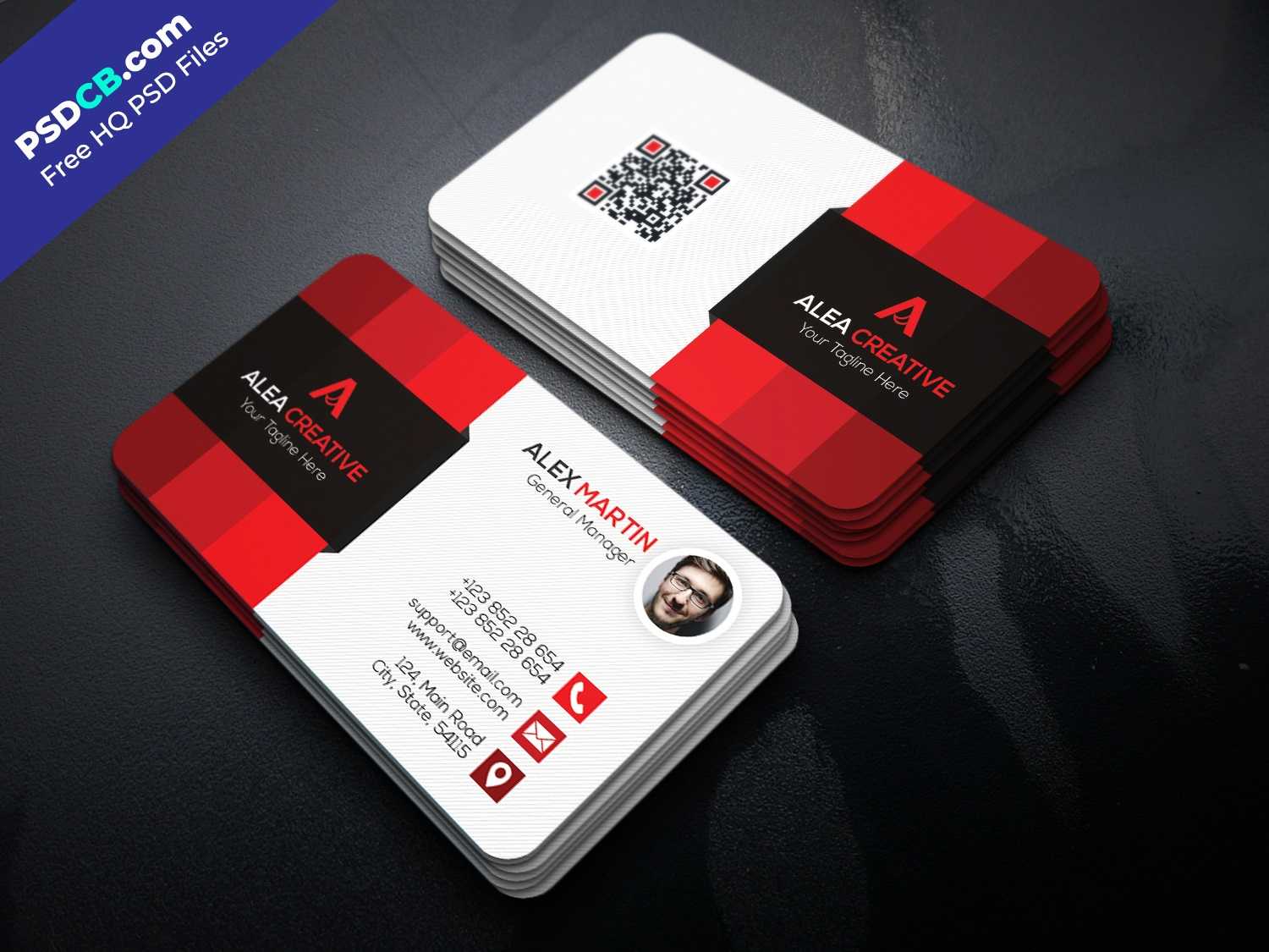 Vector Abstract Creative Business Cards Set Template In Visiting Card Templates Psd Free Download