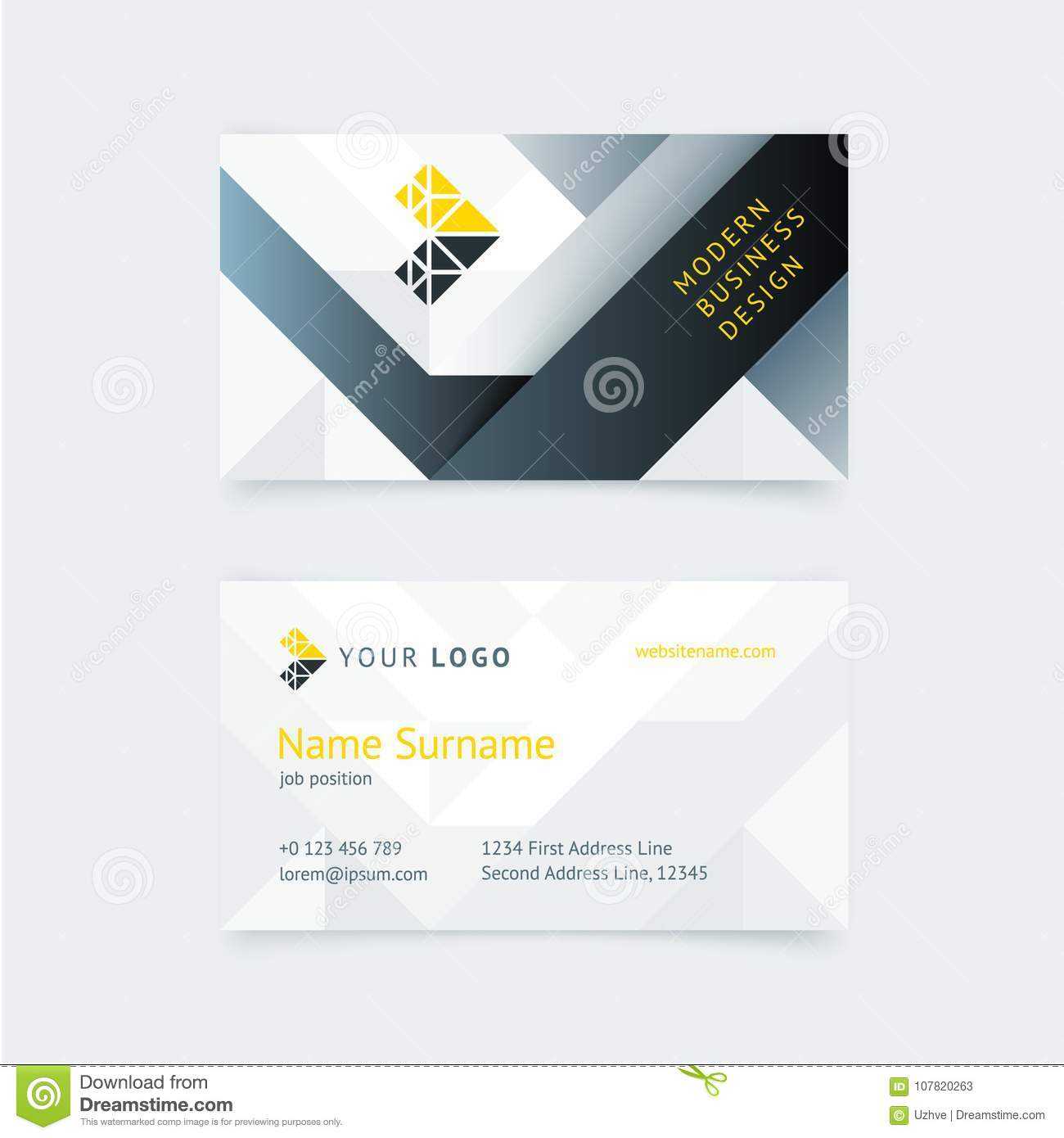 Vector Creative Business Card Template Stock Vector Inside Construction Business Card Templates Download Free